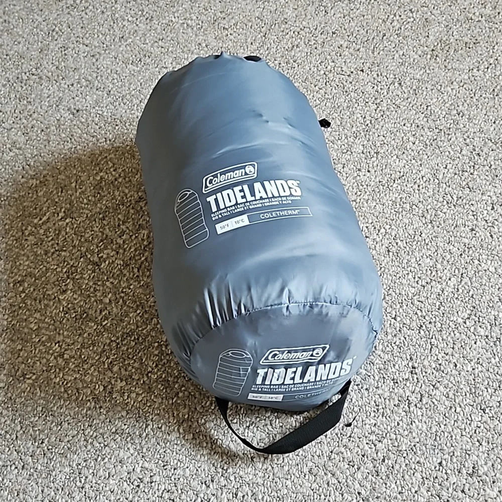 NWOT Coleman Tidelands 50° Big & Tall Mummy Insulated Sleeping Bag. - Picture 7 of 14